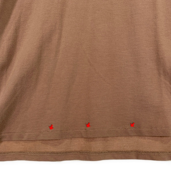 BURBERRY BLACK LABEL バーバリーブラックレーベル ホース刺繡 コットン ポリウレタン Tシャツ ブラウン BMV73-423-44 Size 3 福生店