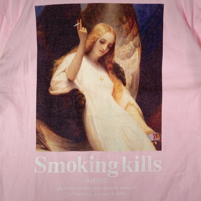 FR2 エフアールツー Smoking Kills プリントTシャツ ピンク sizeF 瑞穂店