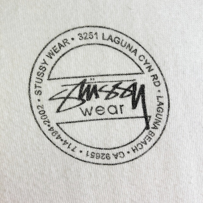 STUSSY ステューシー パームツリー バックフォトTシャツ ホワイト sizeXL※襟汚れあり★ 瑞穂店