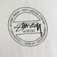 STUSSY ステューシー パームツリー バックフォトTシャツ ホワイト sizeXL※襟汚れあり★ 瑞穂店