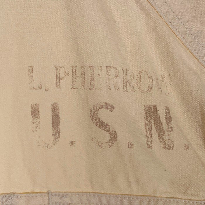 Pherrow's フェローズ U.S.N. チンストラップ 長袖シャツ アイボリー ステンシル Size M 福生店