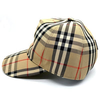 BURBERRY LONDON バーバリーロンドン 23SS ヘビーコットンノバチェック ベースボールキャップ 帽子 ベージュ 8026929 Size M 福生店