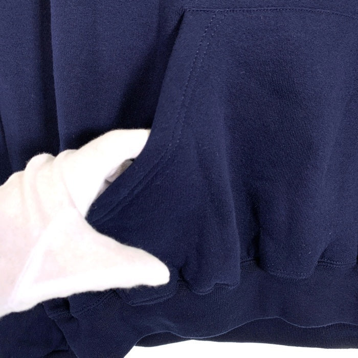 RUSSELL ATHLETIC ラッセルアスレチック プルオーバー フーディー パーカー ネイビー メキシコ製 Size XL 福生店