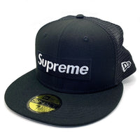 SUPREME シュプリーム NEW ERA ニューエラ Box Logo Mesh Back New Era 59FIFTY ボックスロゴ メッシュ ベースボール キャップ ブラック Size 7 3/4 (61.5cm) 福生店
