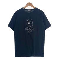 Mr.BATHING APE ミスターベイシングエイプ プリントTシャツ ブラック 007CSF801001X Size L 福生店