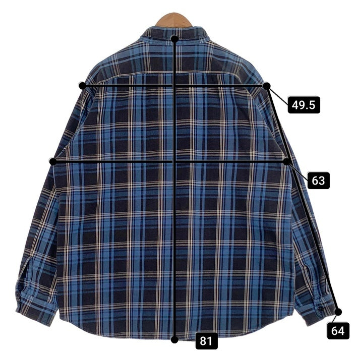 POLO SPORT ポロスポーツ SPORTSMAN チェックフランネルシャツ ブルー Size XL 福生店
