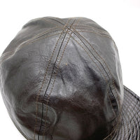 THE REAL McCOY`S リアルマッコイズ A-3 メカニック レザーキャップ ブラック Size 7 1/2 福生店