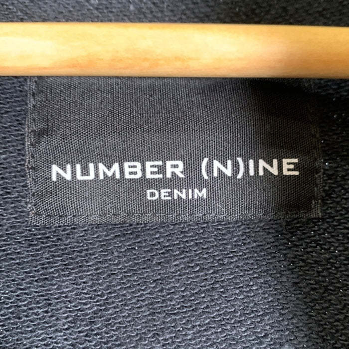 NUMBER(N)INE DENIM ナンバーナインデニム ハーフジップ スウェット ブラック Size S 福生店