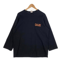 CALEE キャリー プリント ロングスリーブTシャツ 七分袖 ブラック Size L 福生店