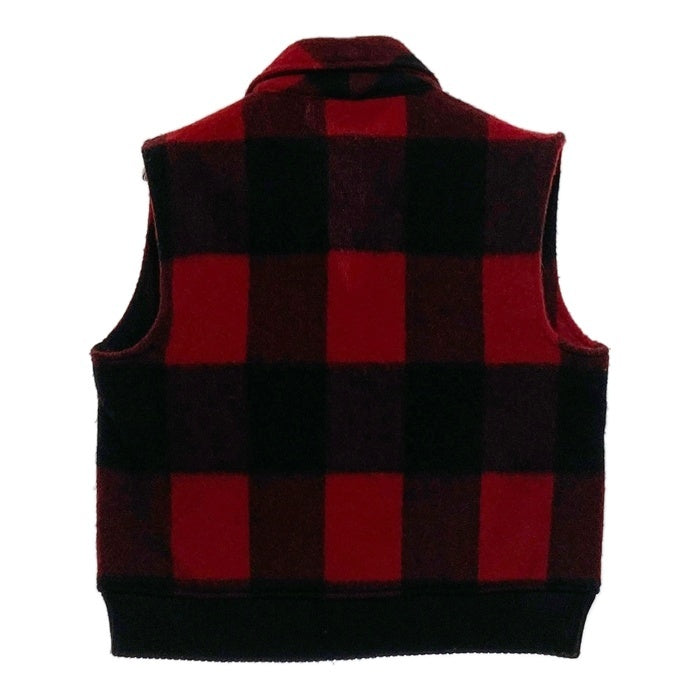 Woolrich ウールリッチ 730 ウール オンブレチェック ベスト レッド sizeM 瑞穂店