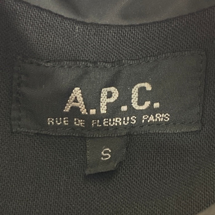 A.P.C. アーペーセー ROCKSTEADY ポリ塩化ビニールコーティング コーチジャケット ブラック sizeS 瑞穂店