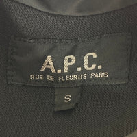 A.P.C. アーペーセー ROCKSTEADY ポリ塩化ビニールコーティング コーチジャケット ブラック sizeS 瑞穂店