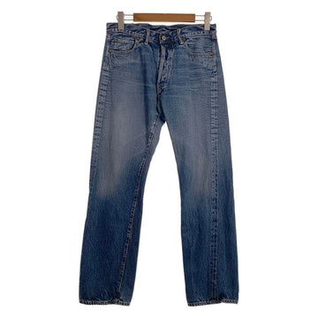 DENIME ドゥニーム 紙パッチ テーパードデニムパンツ USED加工 インディゴ オリゾンティ ボタンフライ Size 34×31 福生店