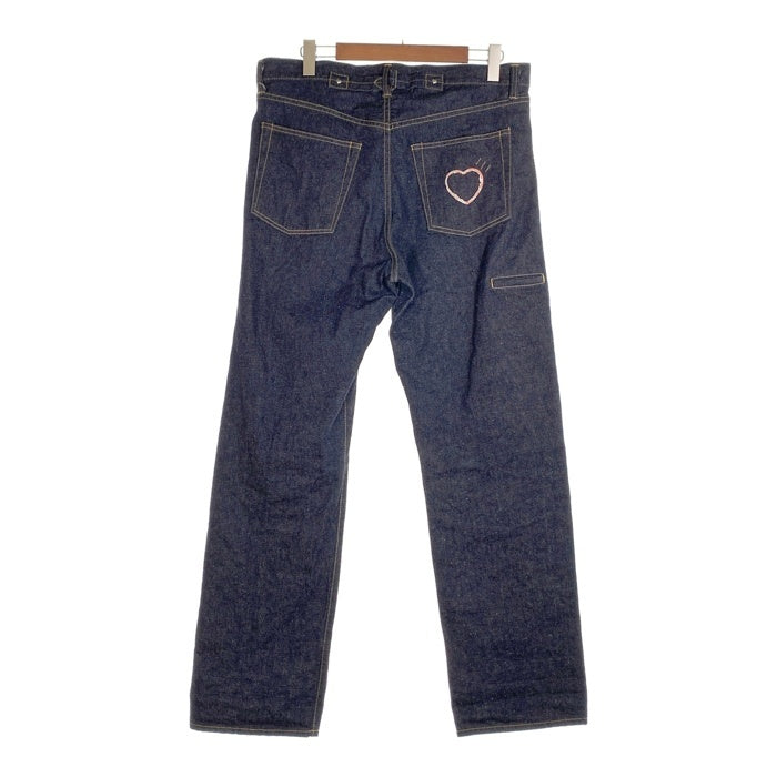 HUMAN MADE ヒューマンメイド 24SS STRAIGHT DENIM PANTS PAST INDIGO ストレートデニムパンツ インディゴ シンチバック 赤耳 HM28PT003 Size 34 福生店