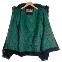 90's NIKE ナイキ Quilted Nylon Sports Jacket 中綿 ナイロンジャケット グリーン ブラック ホワイト USA製 Size XL 福生店