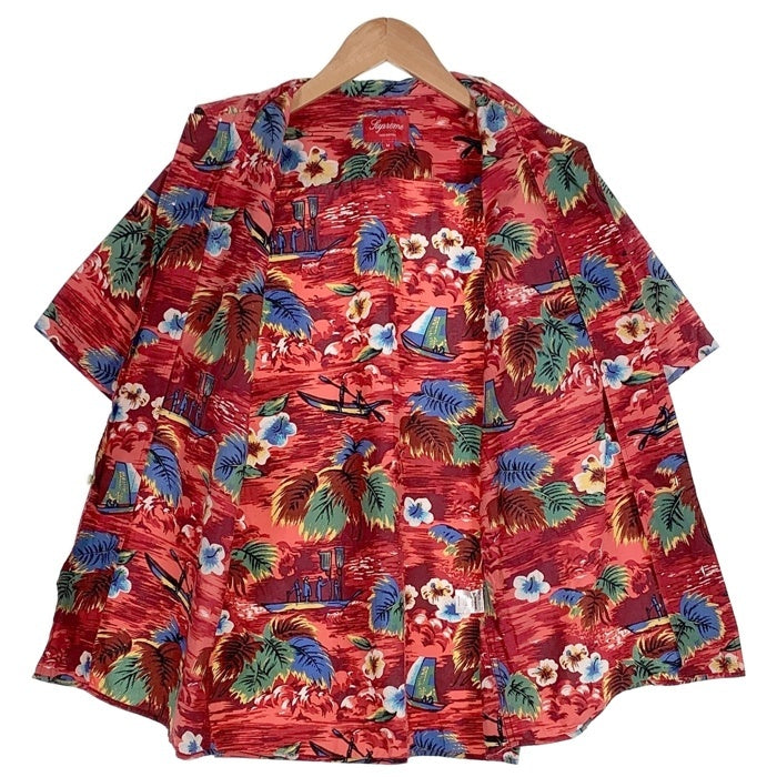 SUPREME シュプリーム 12SS Hawaian Shirt 半袖 アロハ ハワイアンシャツ レッド Size M 福生店