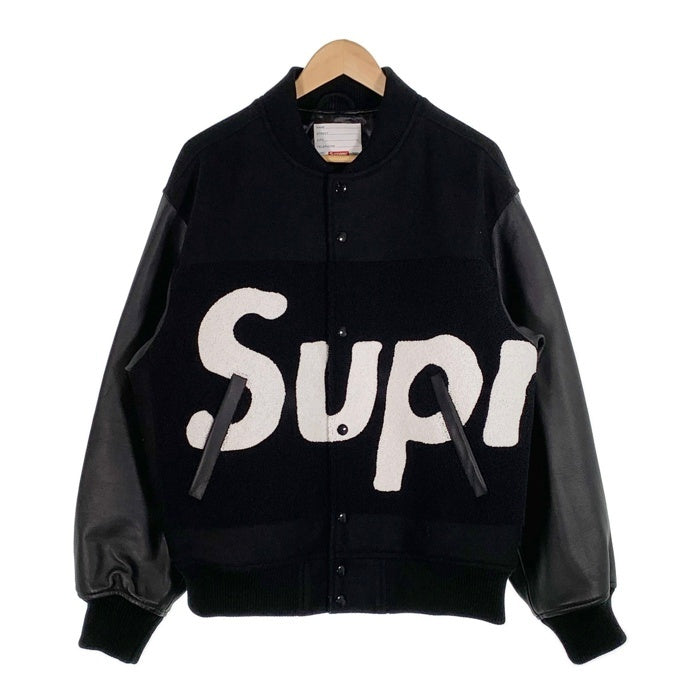 SUPREME シュプリーム 24SS Big Logo Chenille Varsity Jacket ビッグロゴ シェニール バーシティジャケット ブラック Size M 福生店