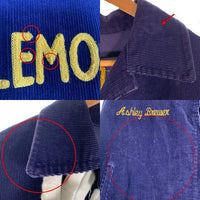 70`s NATIONAL FFA コーデュロイ ファーマーズジャケット ジップアップ ネイビー ワッペン 短丈 Size 44 福生店