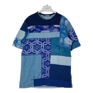 JUNYA WATANABE COMME des GARCONS MAN ジュンヤワタナベ コムデギャルソンマン WO-T023 インディゴ染め パッチワーク Tシャツ インディゴ sizeM 瑞穂店