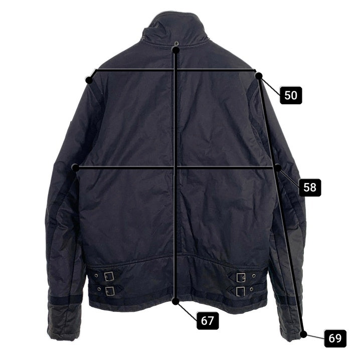 DIESEL ディーゼル コットン ジップアップ 中綿ジャケット ブラック ファー欠品 Size L 福生店