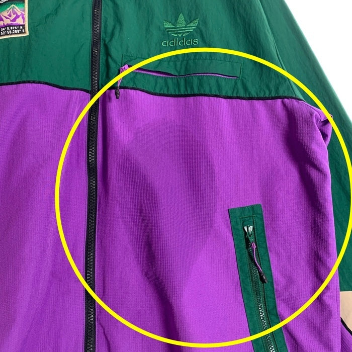 adidas Originals アディダス オリジナルス Adiplore Woven Jacket アドプロール ウーブンジャケット グリーン パープル Size 2XO 福生店