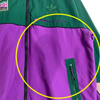 adidas Originals アディダス オリジナルス Adiplore Woven Jacket アドプロール ウーブンジャケット グリーン パープル Size 2XO 福生店