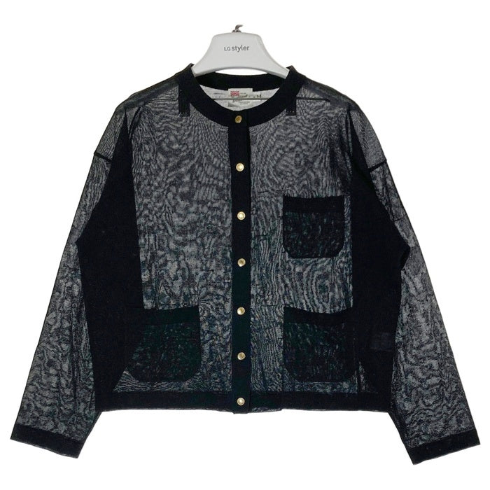 Traditional Weatherwear トラディショナルウェザーウェア 24SS ARKLEY KNIT SHEER アークリー ニット シアー L241THKCD0309SE カーディガン ブラック sizeS 瑞穂店