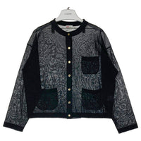 Traditional Weatherwear トラディショナルウェザーウェア 24SS ARKLEY KNIT SHEER アークリー ニット シアー L241THKCD0309SE カーディガン ブラック sizeS 瑞穂店