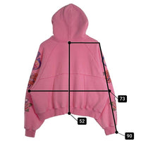We Are Righteous ウィーアーライチャス RIZEN KING ZIP UP HOODIE ジップアップ フーディー パーカー ピンク Size S 福生店