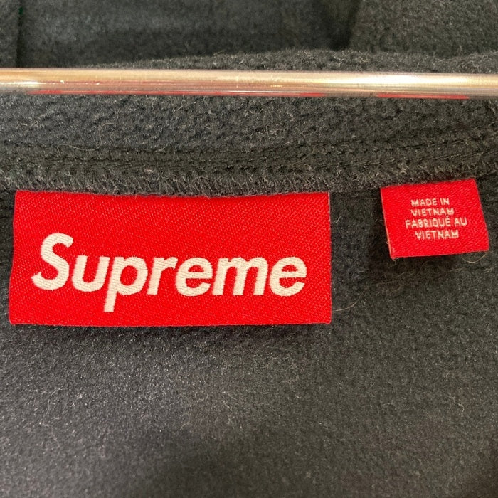 Supreme シュプリーム 24FW Polartec Facemask Half Zip Hooded Sweatshirt ポーラーテック ハーフジップ スウェットパーカー ブラック sizeS 瑞穂店