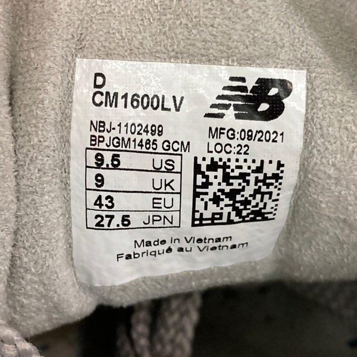new balance ニューバランス CM1600LV レザーローカットスニーカー ネイビー Size 27.5cm 瑞穂店