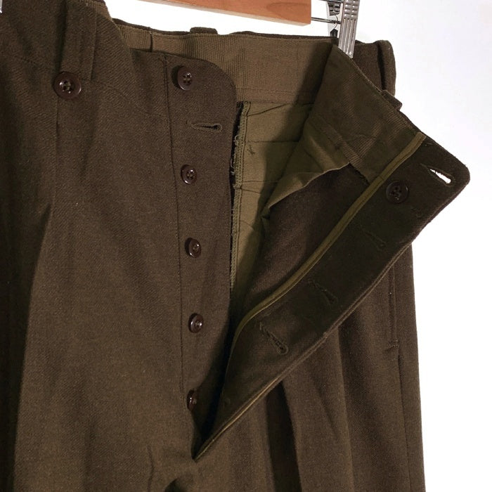 FRENCH ARMY フランス軍 M52 ウール トラウザーパンツ オリーブ 2タック Size 26 福生店