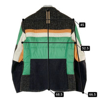 JUNYA WATANABE COMME des GARCONS MAN ジュンヤワタナベ コムデギャルソンマン WF-J008 AD2020 中綿切替 テーラードジャケット グリーン sizeS 瑞穂店