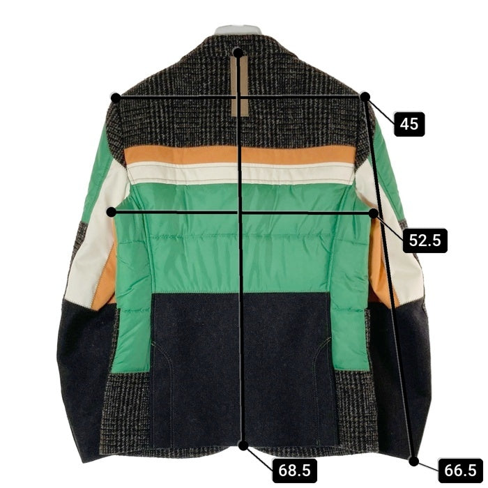JUNYA WATANABE COMME des GARCONS MAN ジュンヤワタナベ コムデギャルソンマン WF-J008 AD2020 中綿切替 テーラードジャケット グリーン sizeS 瑞穂店