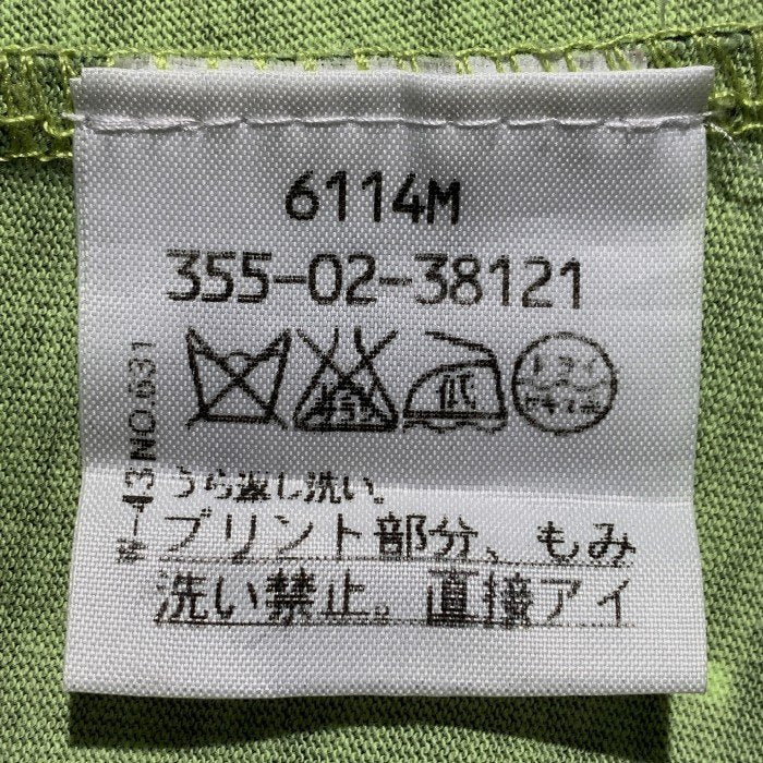 Vivienne Westwood MAN ヴィヴィアンウエストウッドマン オーブ刺繡 プリントTシャツ フレンチスリーブ 蛍光イエロー Size M 福生店