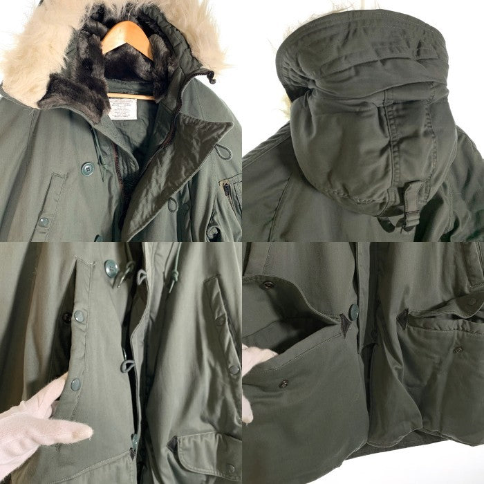 80's U.S.AIR FORCE 米空軍 N-3B ミリタリー フライトジャケット オリーブ 8415-00-376-1672 LANCER 81年会計 Size M 福生店