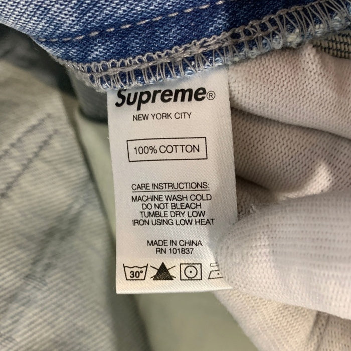 SUPREME シュプリーム 20AW Logo Stripe Jacquard Regular Jean ロゴ ストライプ ジャガード ジーンズ デニムパンツ ライトブルー Size W30 福生店