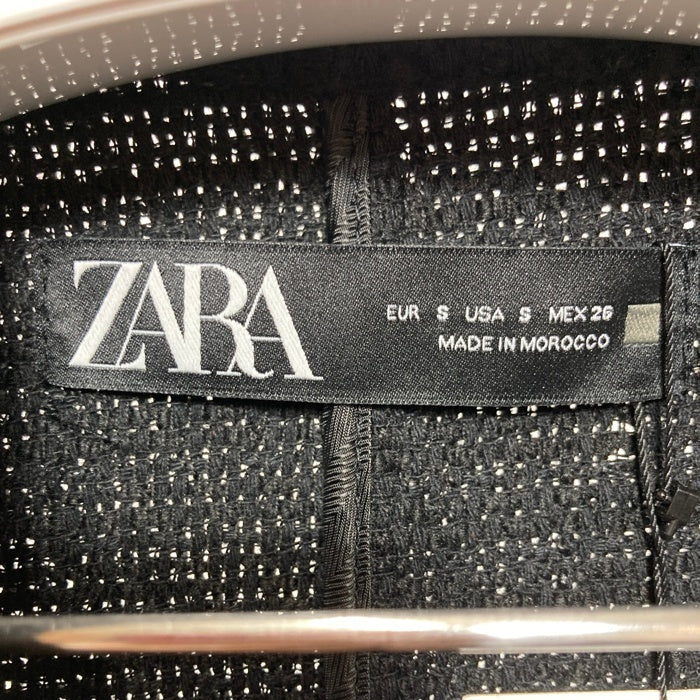 ZARA ザラ タグ付き バーズアイベスト 2325 173 800 ブラック sizeS 瑞穂店