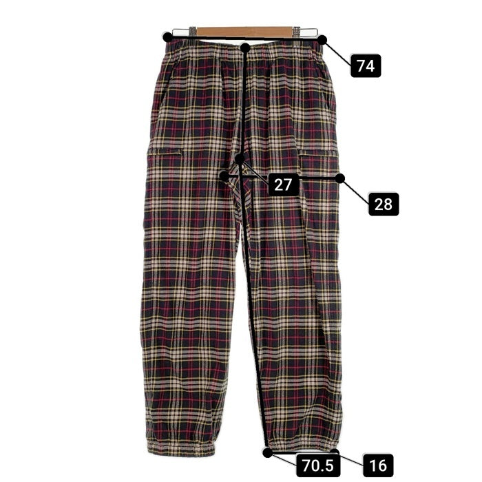 SUPREME シュプリーム 20AW Tartan Flannel Skate Pant タータンチェック フランネル スケートパンツ マルチ Size S 福生店