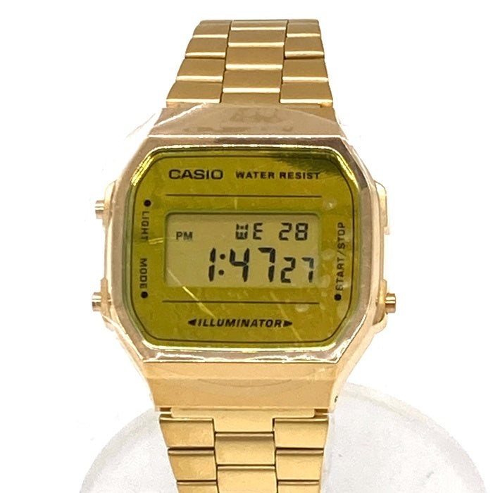 CASIO カシオ A168WEGM-9EF デジタル クォーツ腕時計 ゴールド ※箱・説明書あり 瑞穂店