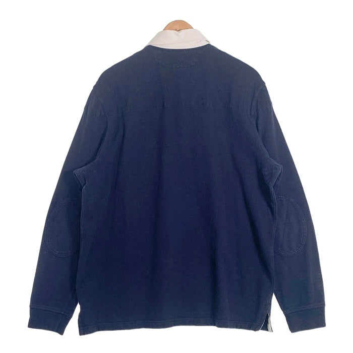 Polo By Ralph Lauren ポロ バイ ラルフローレン 長袖 ラグビーシャツ ネイビー Size XL 福生店