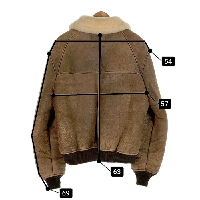 Schott ショット TYPE B-6 ムートン フライトジャケット ボア ブラウン Size 40 福生店