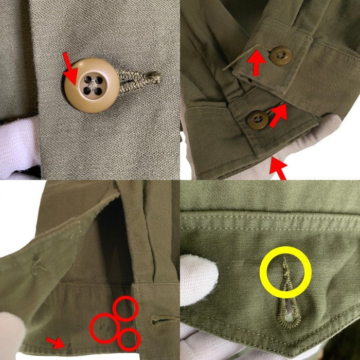 SUPREME シュプリーム 14AW ARMY Shirt アーミーバックプリント シャツ オリーブ ワッペン Size M 福生店