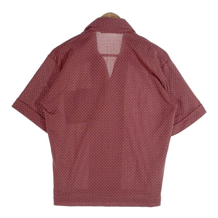 70's Sears シアーズ ヨーロピアンコレクション 開襟シャツ ボルドー ポリエステル Size M 福生店