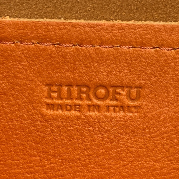 HIROFU ヒロフ チェスタ Hロゴ レザー トートバッグ オレンジ 瑞穂店