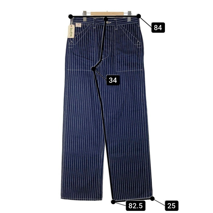 SUGARCANE シュガーケーン SC40786A ウォバッシュパンツ ストライプ ネイビー size32 瑞穂店