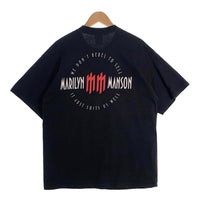 00's MARILYN MANSON マリリンマンソン THE BRIGHT YOUNG THINGS コピーライト2003 半袖 Tシャツ ブラック Size XL 福生店