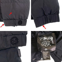 00's STUSSY AUTHENTIC GEAR ステューシー オーセンティック ギア リバーシブル ダウンジャケット グリーン ネイビー ブラック Size M 福生店