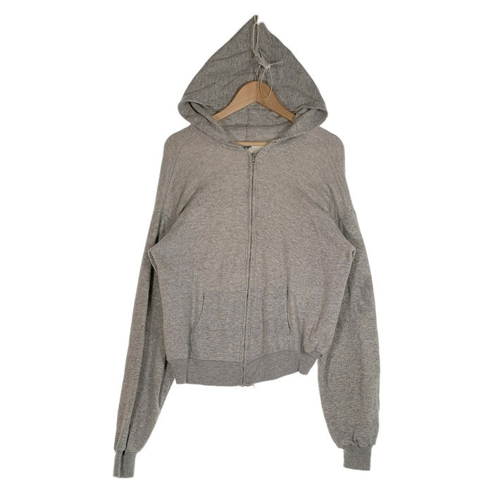 70`s Healthknit ヘルスニット ダブルフェイス ジップアップスウェットパーカー グレー USA製 Size XL(46-48) 福生店