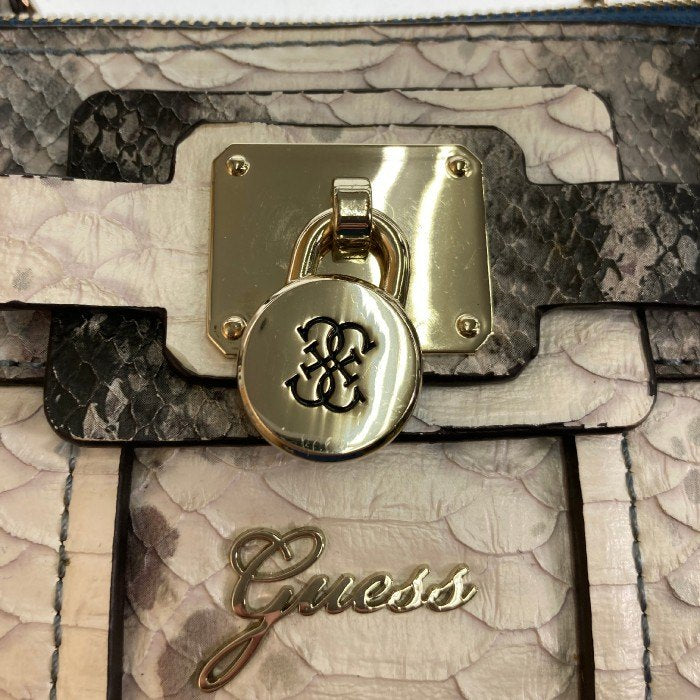 GUESS ゲス 2wayショルダーバッグ パイソン グレー系 瑞穂店